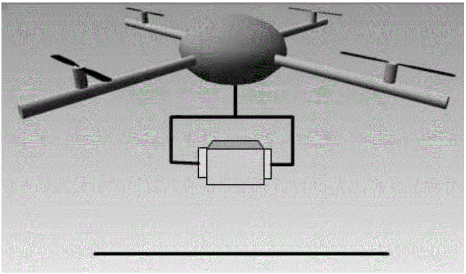 Complex attitude adaptive control method after multi-rotor aircraft captures target