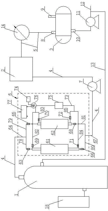 Dehydration corrosion prevention device of overhead equipment