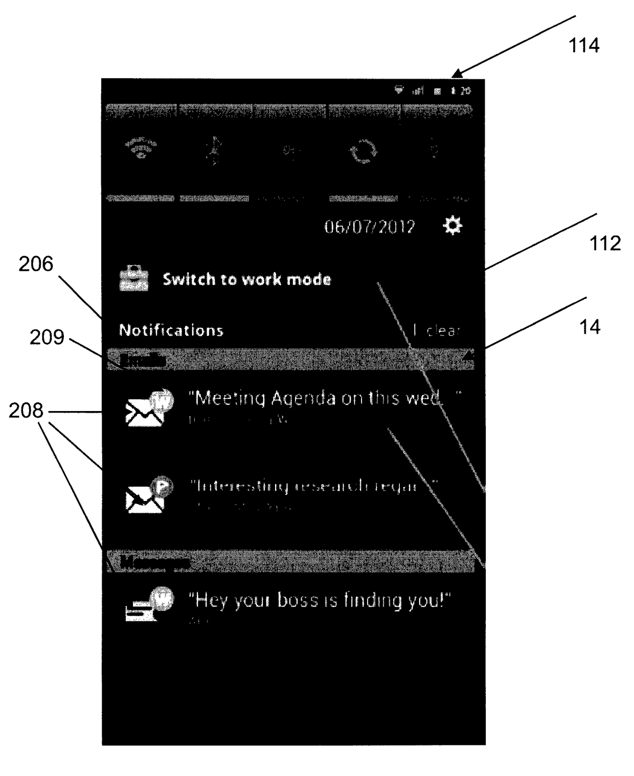 Multi-profile mobile device interface for same user