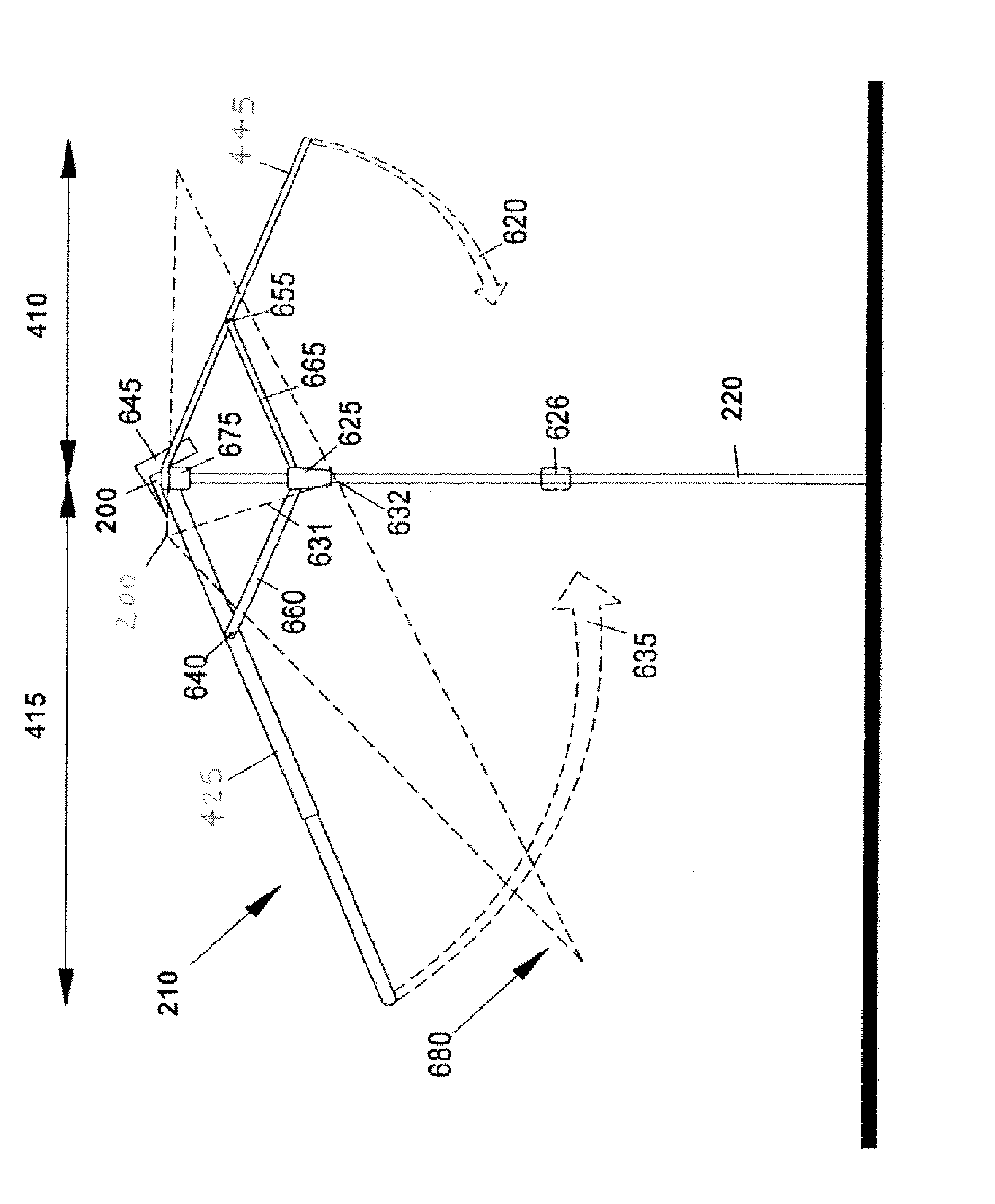 Canopy for a stationary covering device having an asymmetrical shape