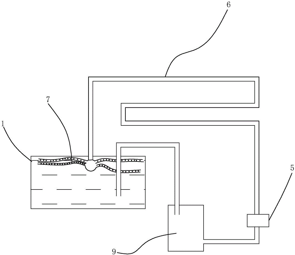 Sinking fall water-flowing comprehensive oxygenation and purification device