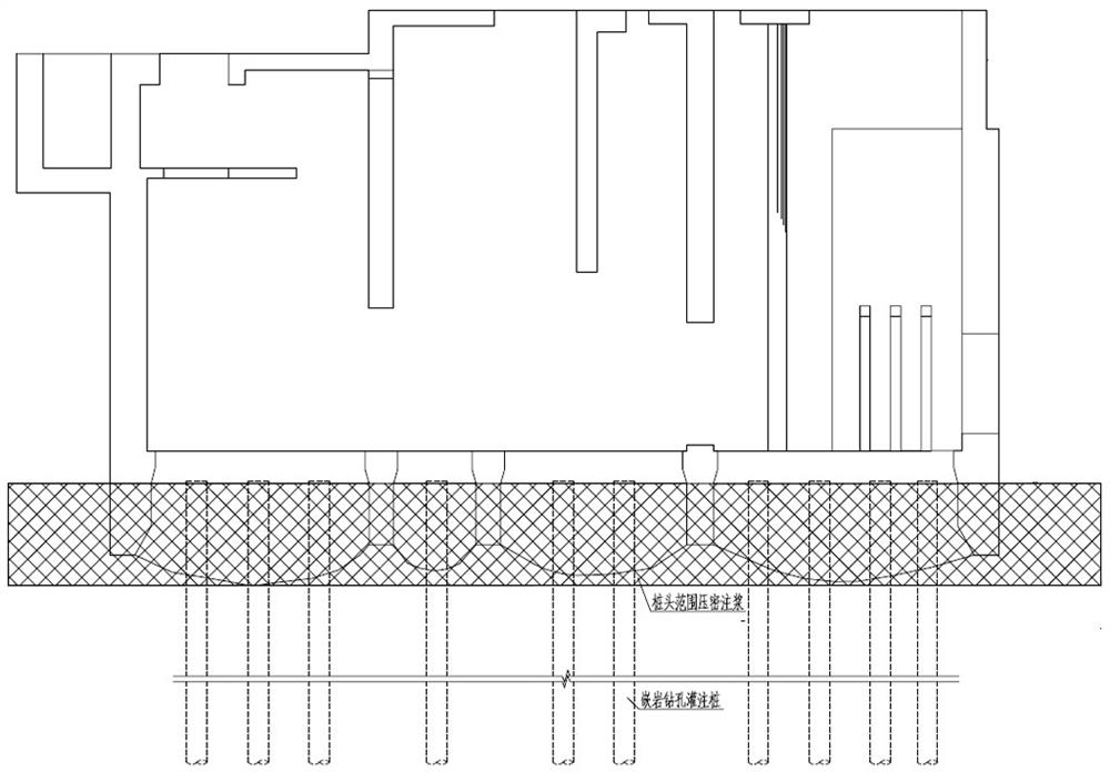 Ultra-large open caisson structure combined foundation construction method