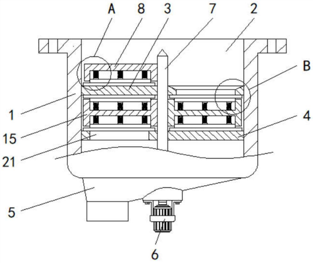 A self-sealing double-layer horizontal rotary disc ash unloading valve