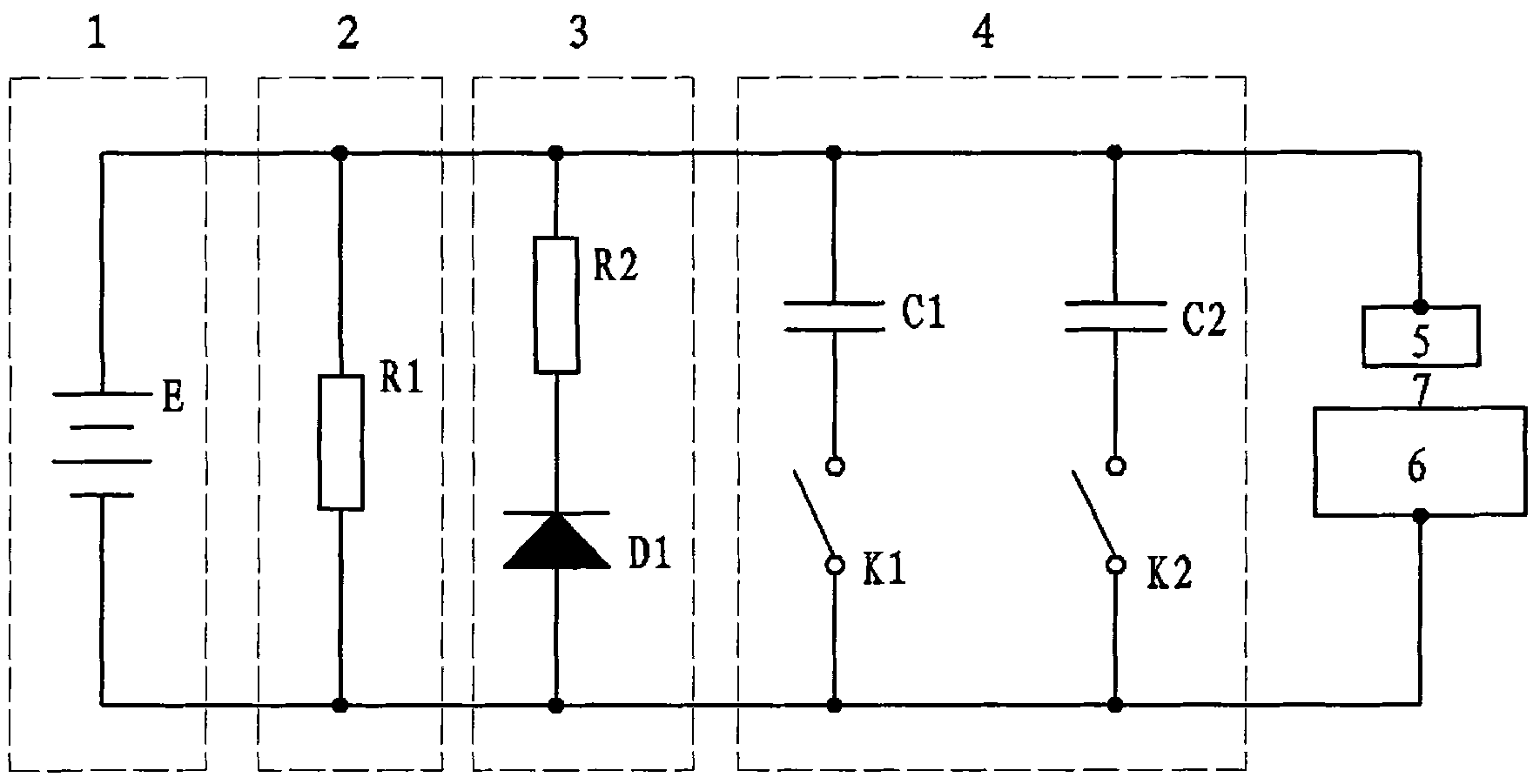 Discharge circuit of electrosparking power supply