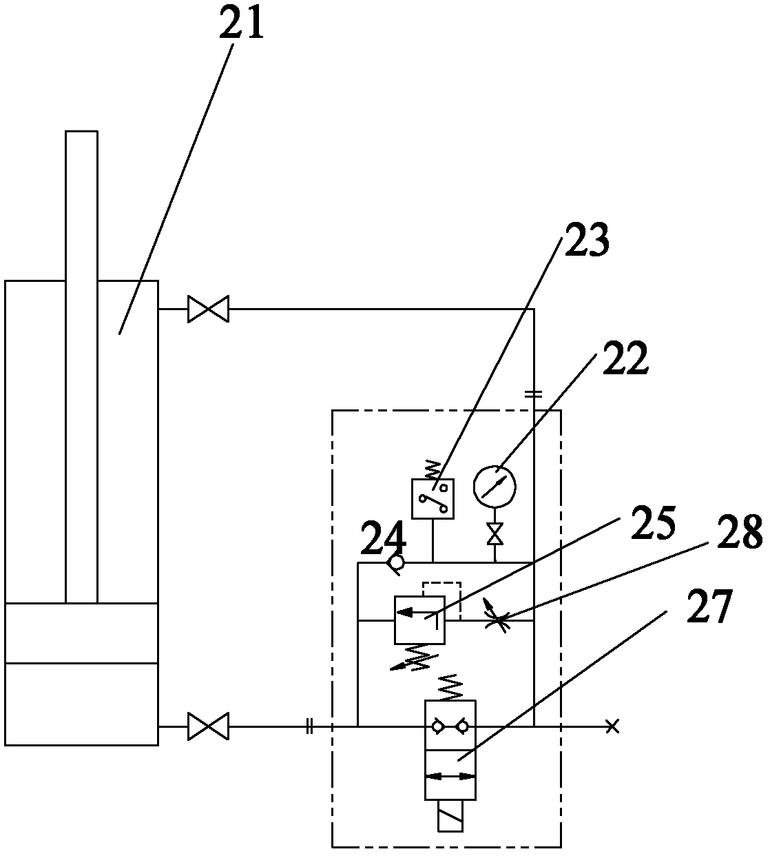 Engineering machine and movement cushioning device thereof and arm type bucket wheel machine equipped with movement cushioning device