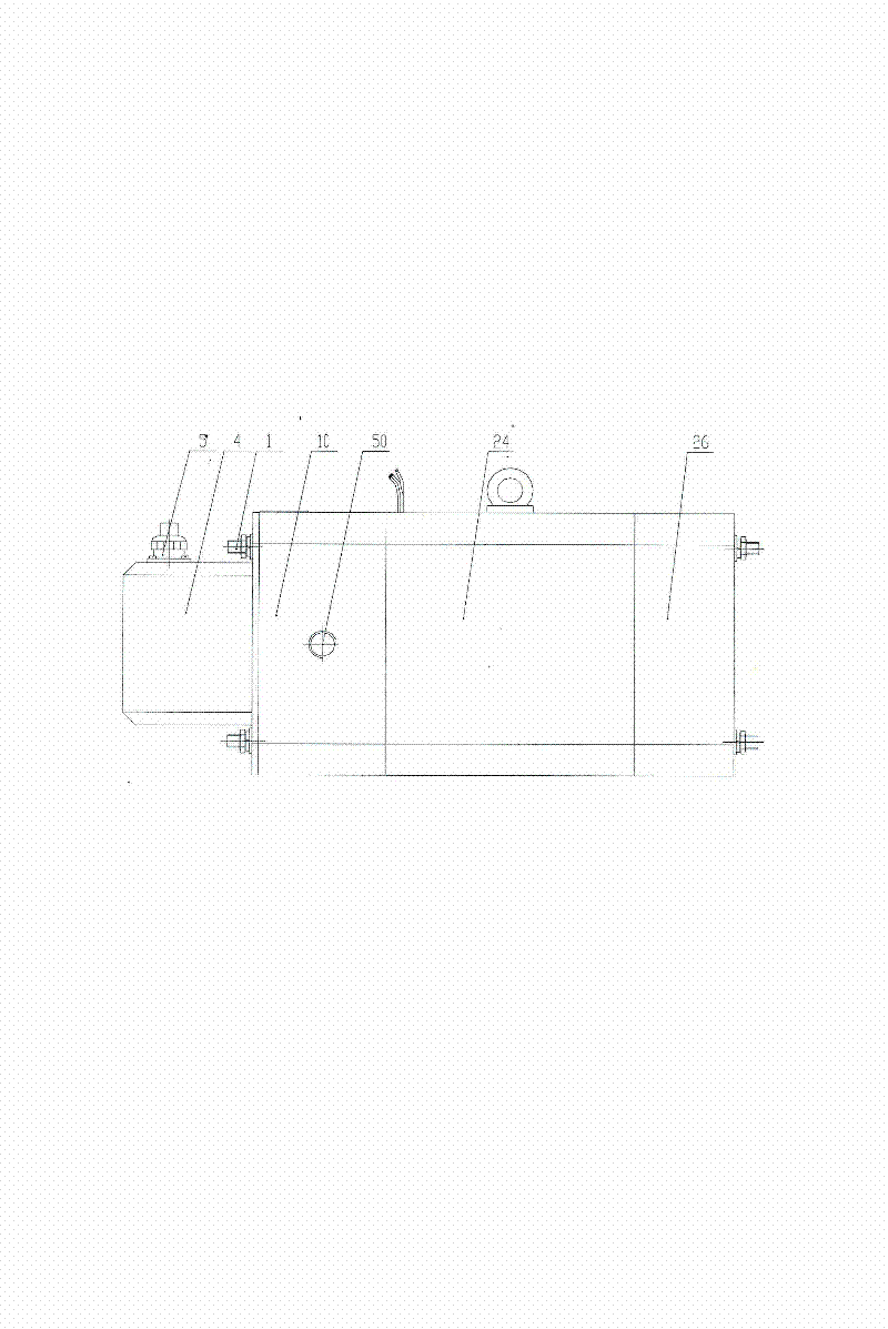 Numerical control alternating current permanent magnet servo variable speed variable quantity awry plate type axial plunger hydraulic motor pump