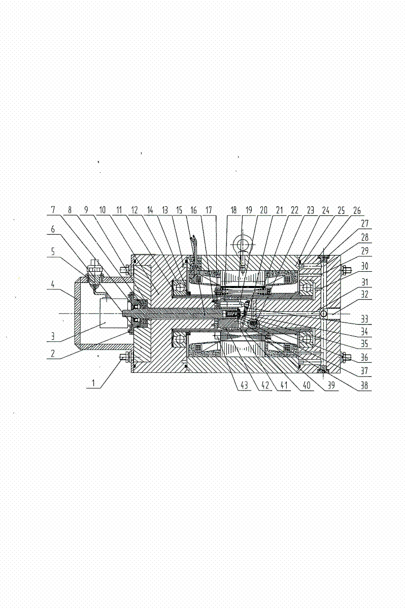 Numerical control alternating current permanent magnet servo variable speed variable quantity awry plate type axial plunger hydraulic motor pump