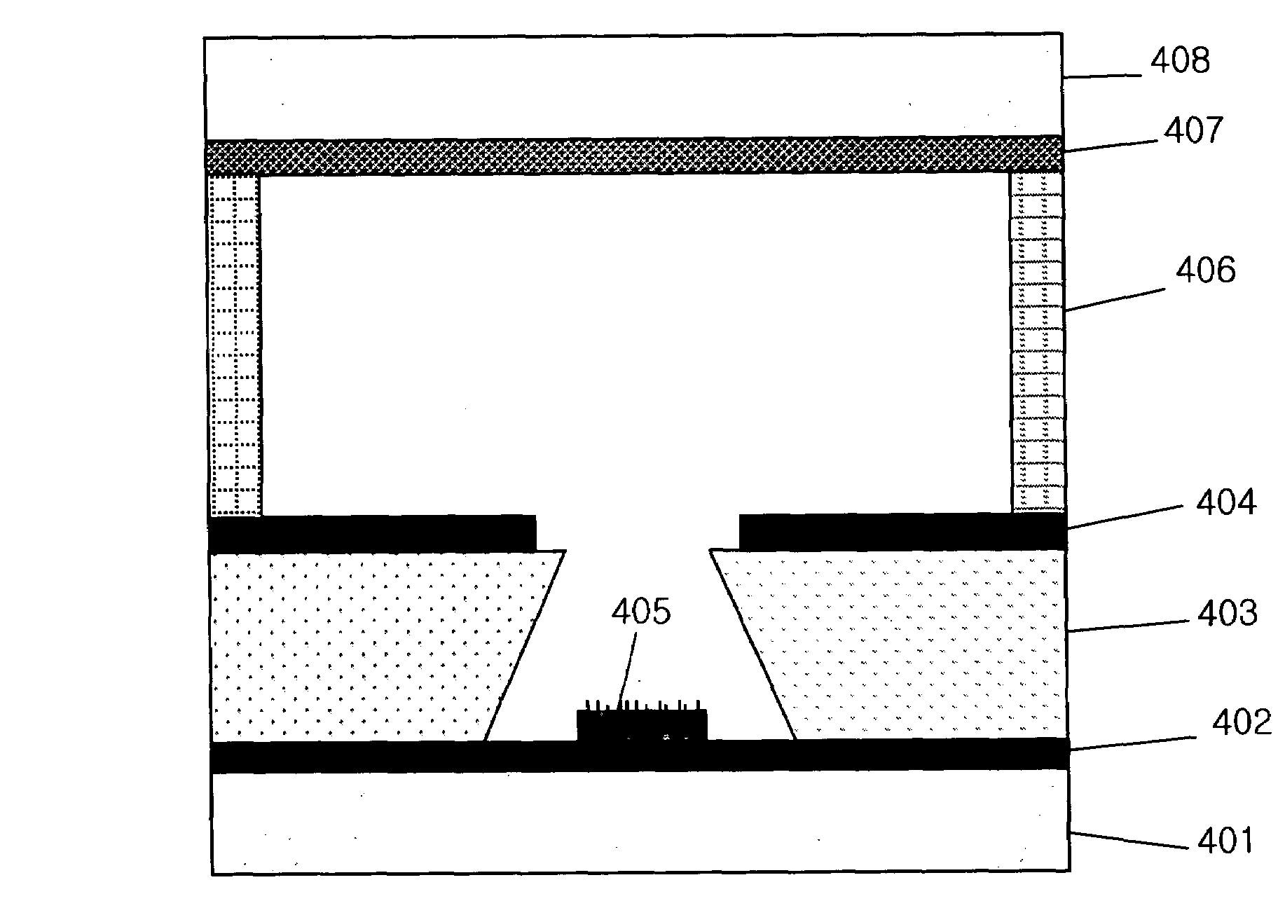 Triode field emission device having mesh gate and field emission display using the same