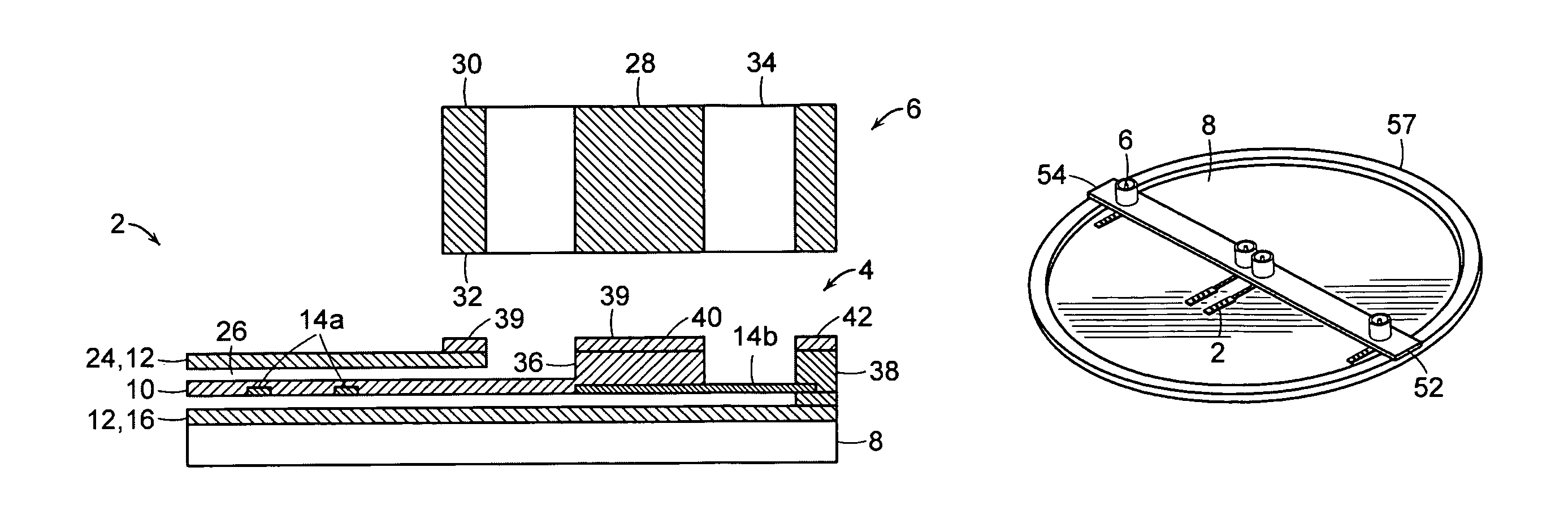 Coaxial transmission line microstructures and methods of formation thereof