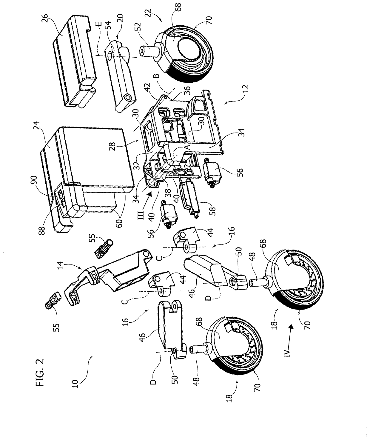 Folding urban mobility vehicle