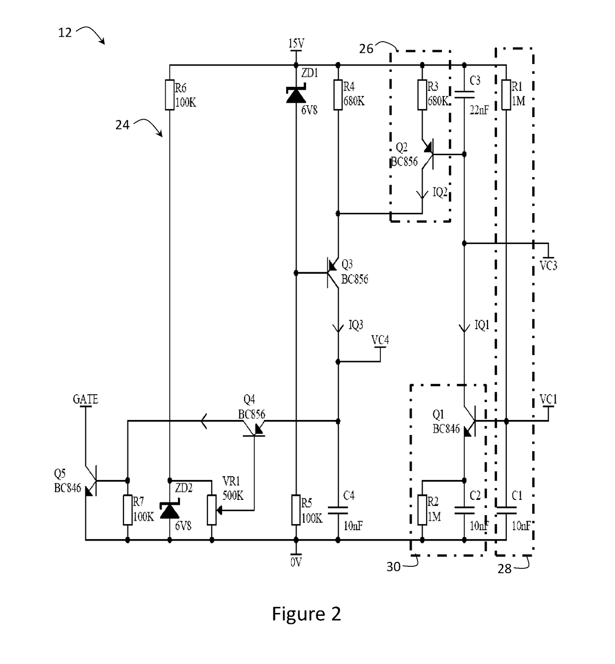 Symmetry control circuit of a trailing edge phase control dimmer circuit