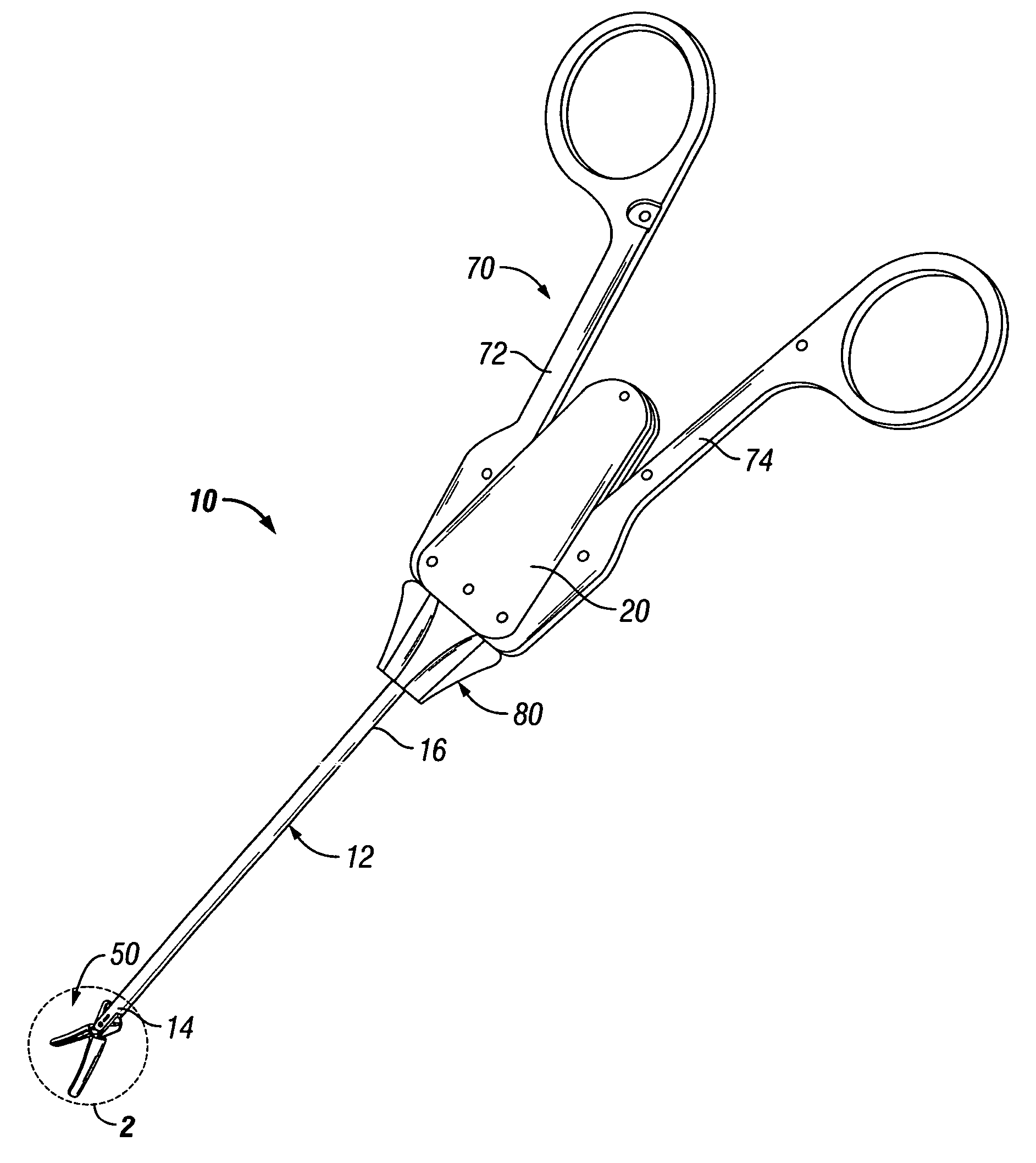 Latching mechanism for forceps