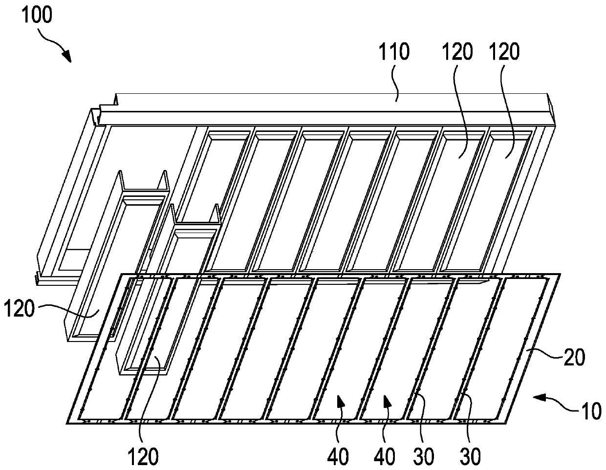 Lead frame for a battery apparatus of an electric vehicle