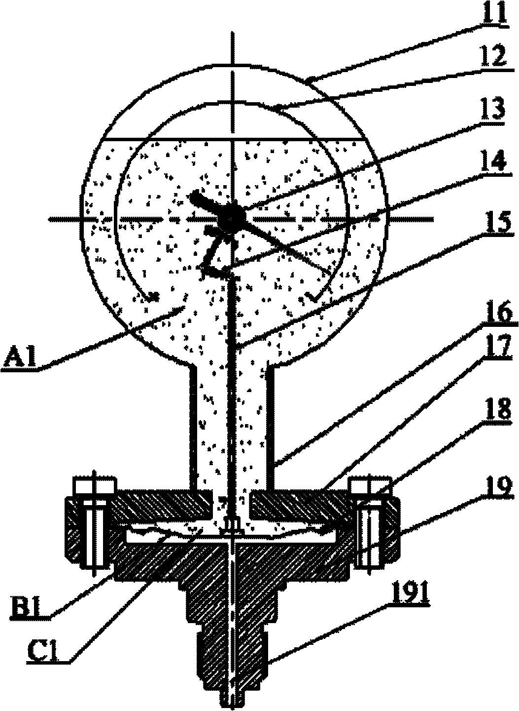 Diaphragm pressure meter