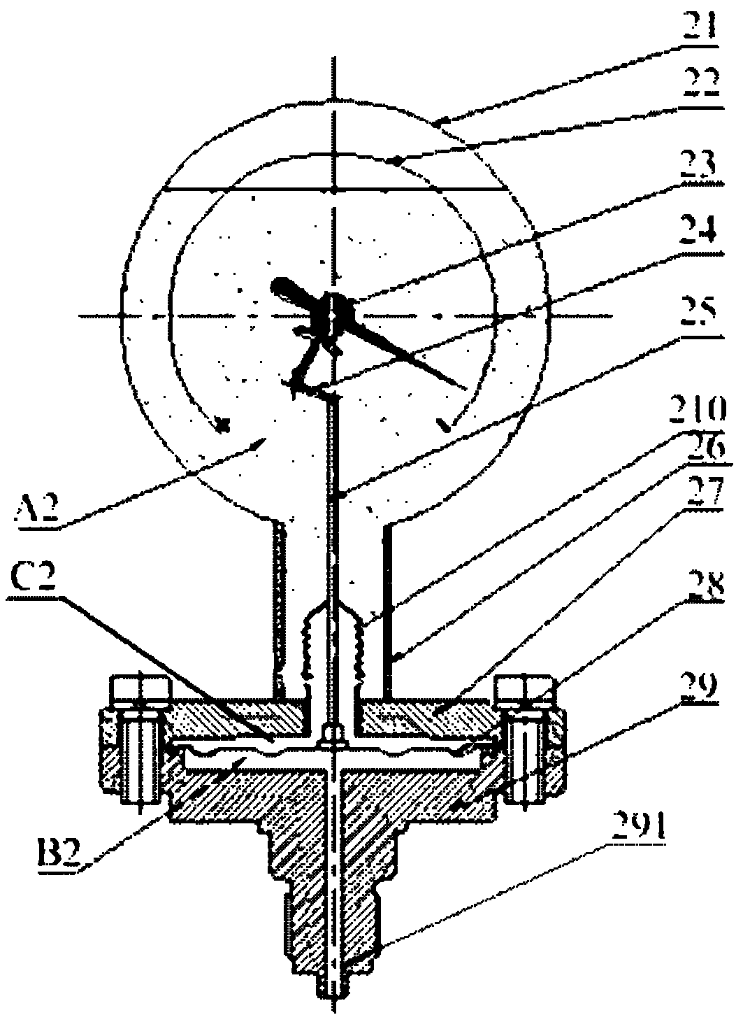 Diaphragm pressure meter