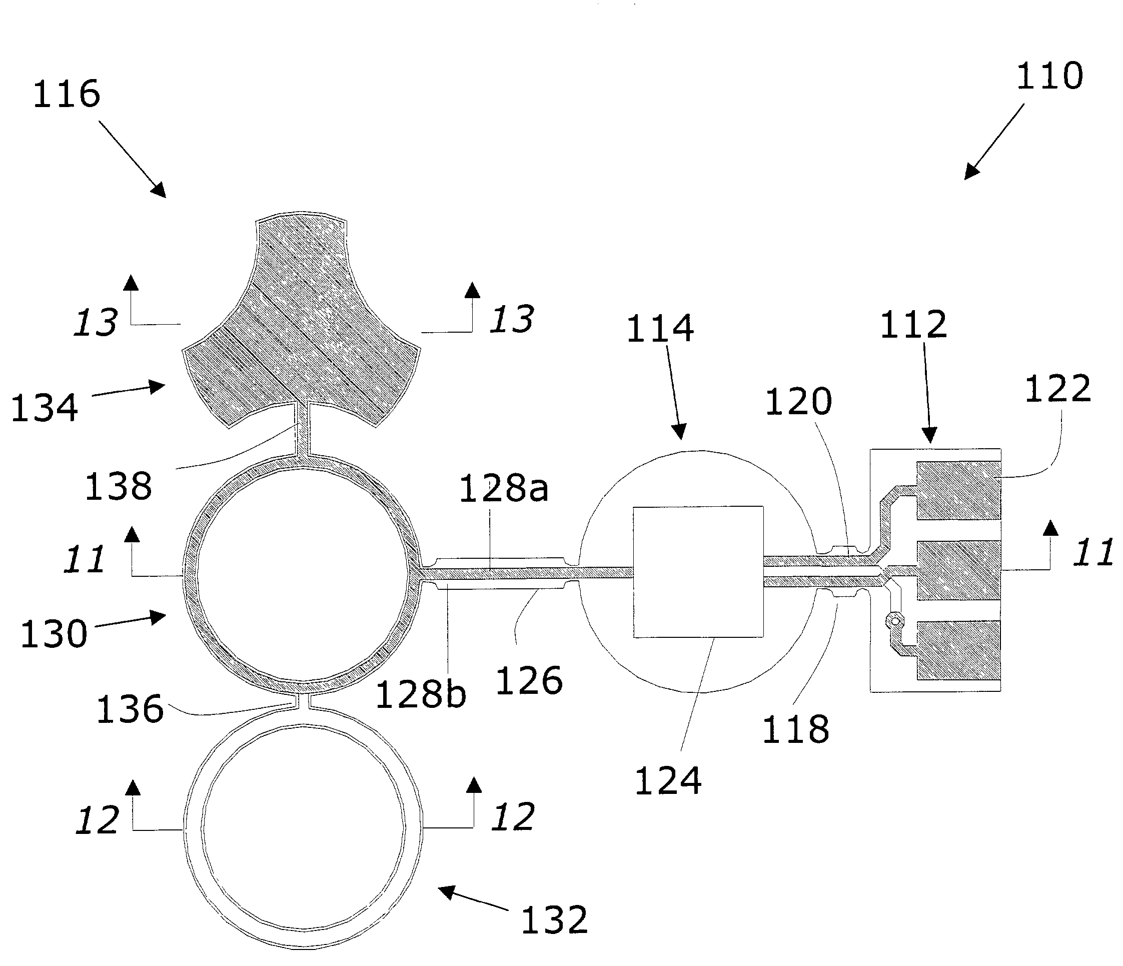 Microphone having a flexible printed circuit board for mounting components