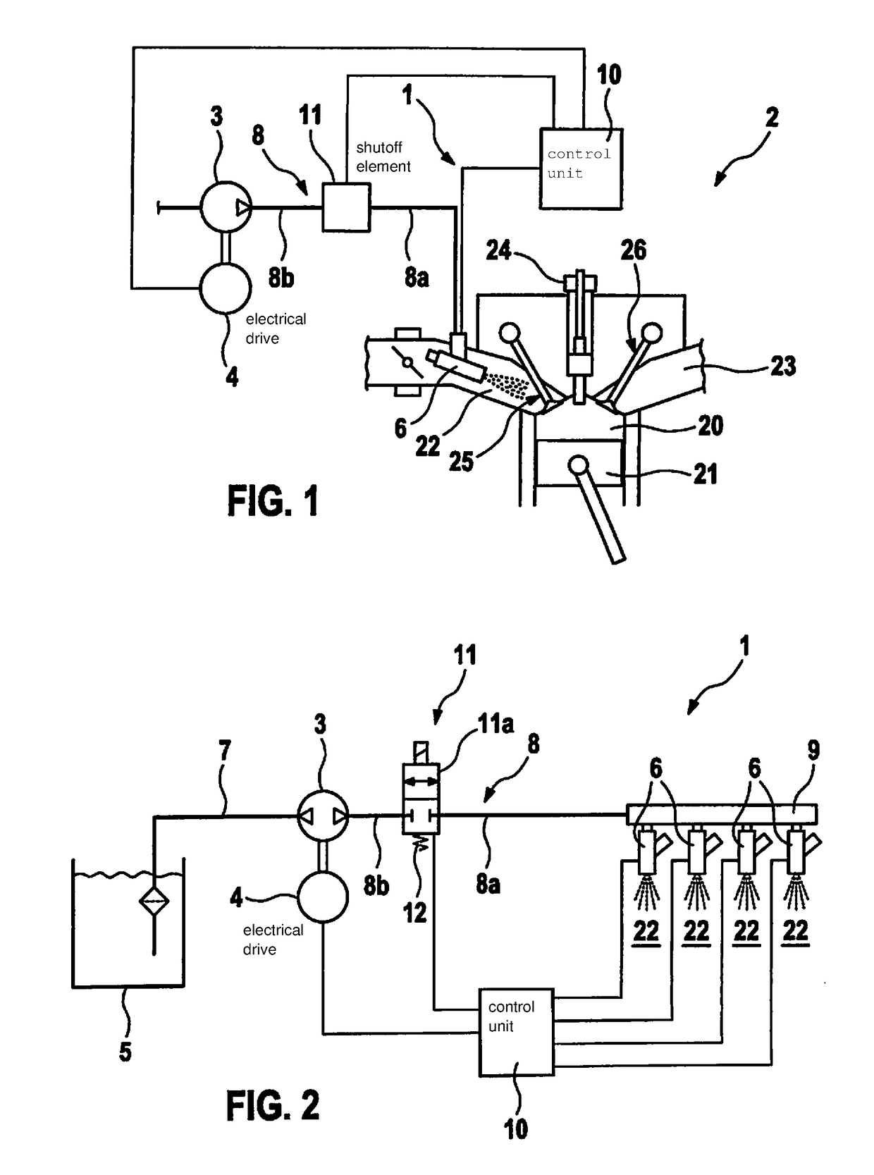 Water injection device of an internal combustion engine