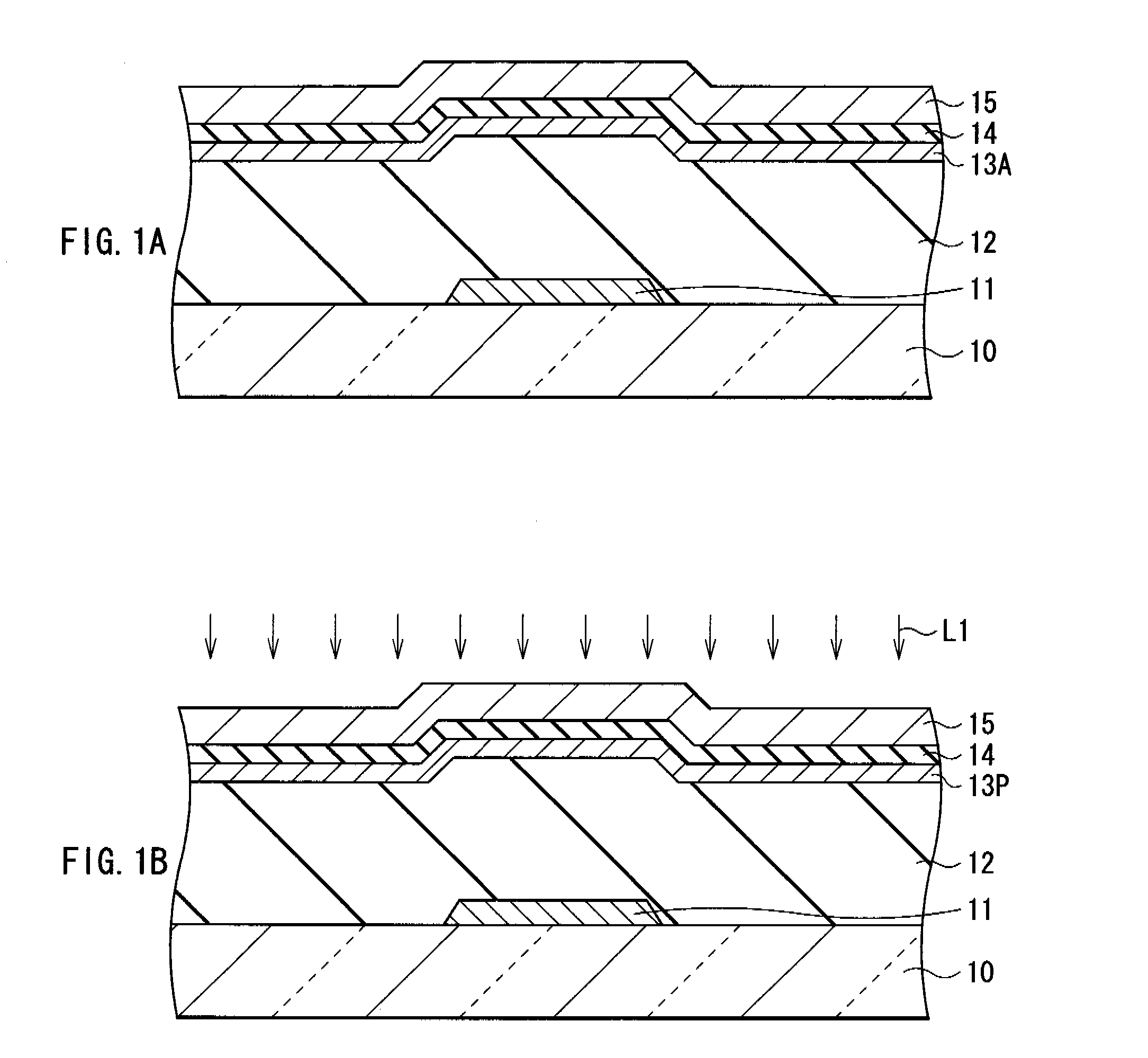Method of manufacturing thin film transistor, thin film transistor, and display unit