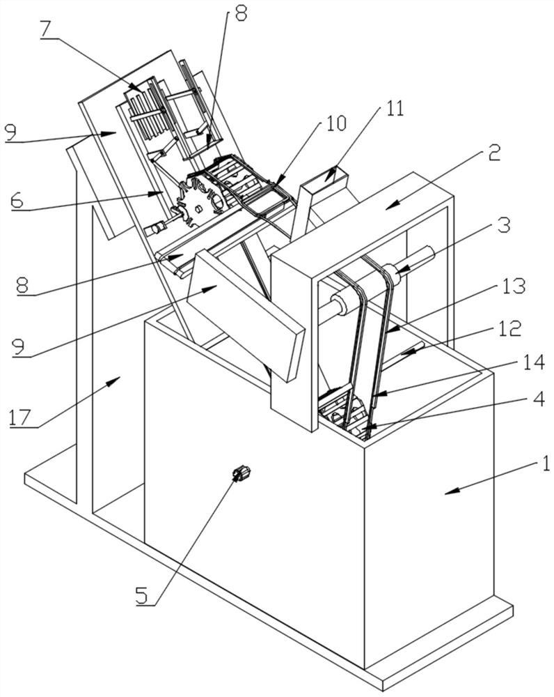 Continuous coloring device based on artificial flower manufacturing