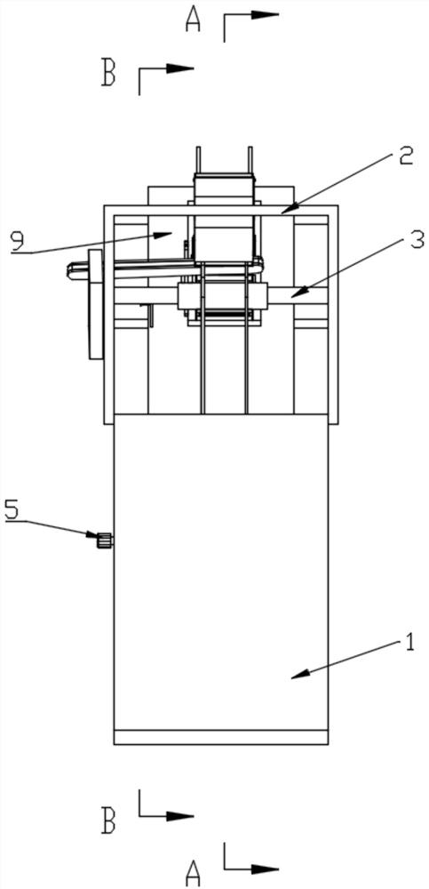 Continuous coloring device based on artificial flower manufacturing