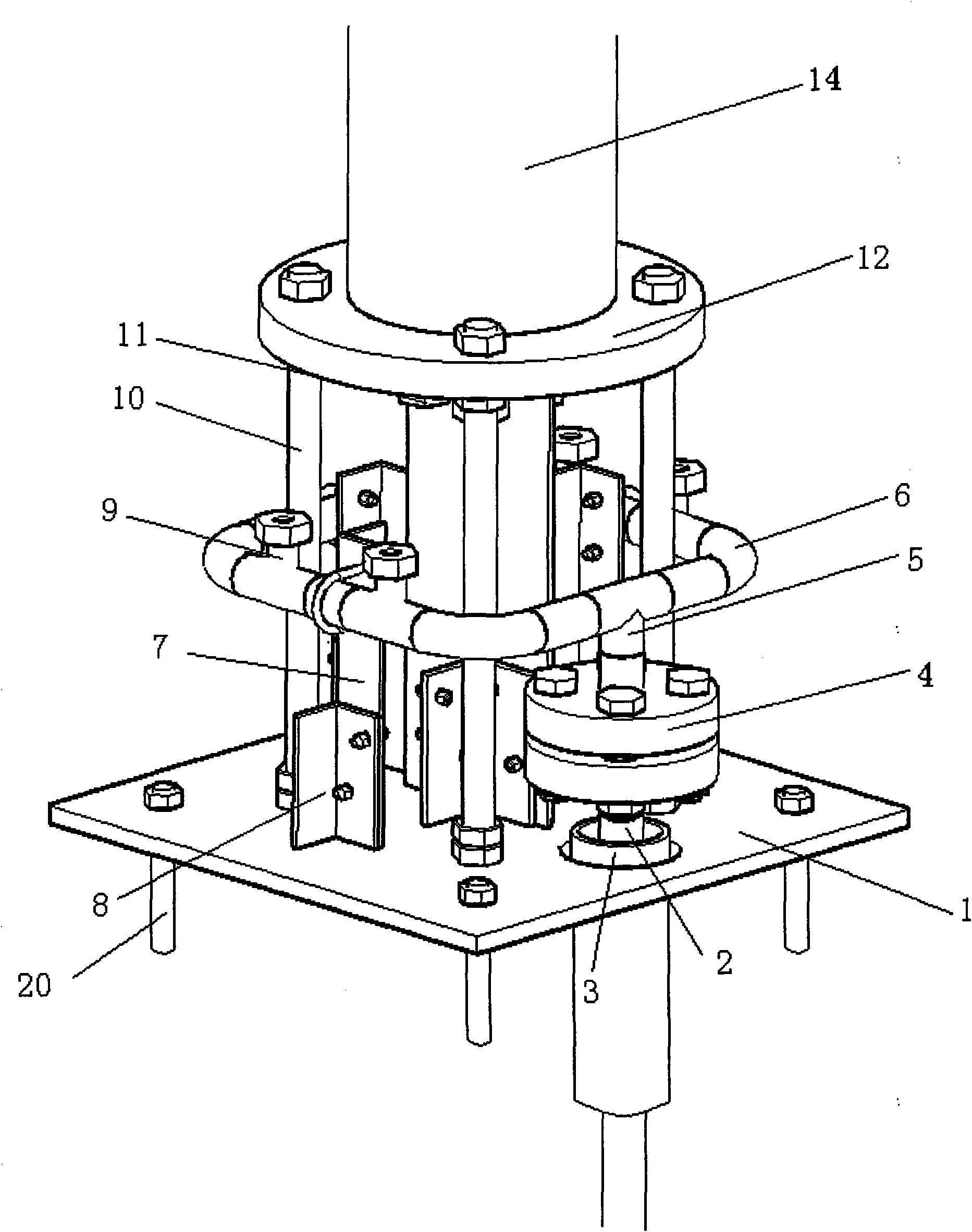 High-pressure water spray end equipment