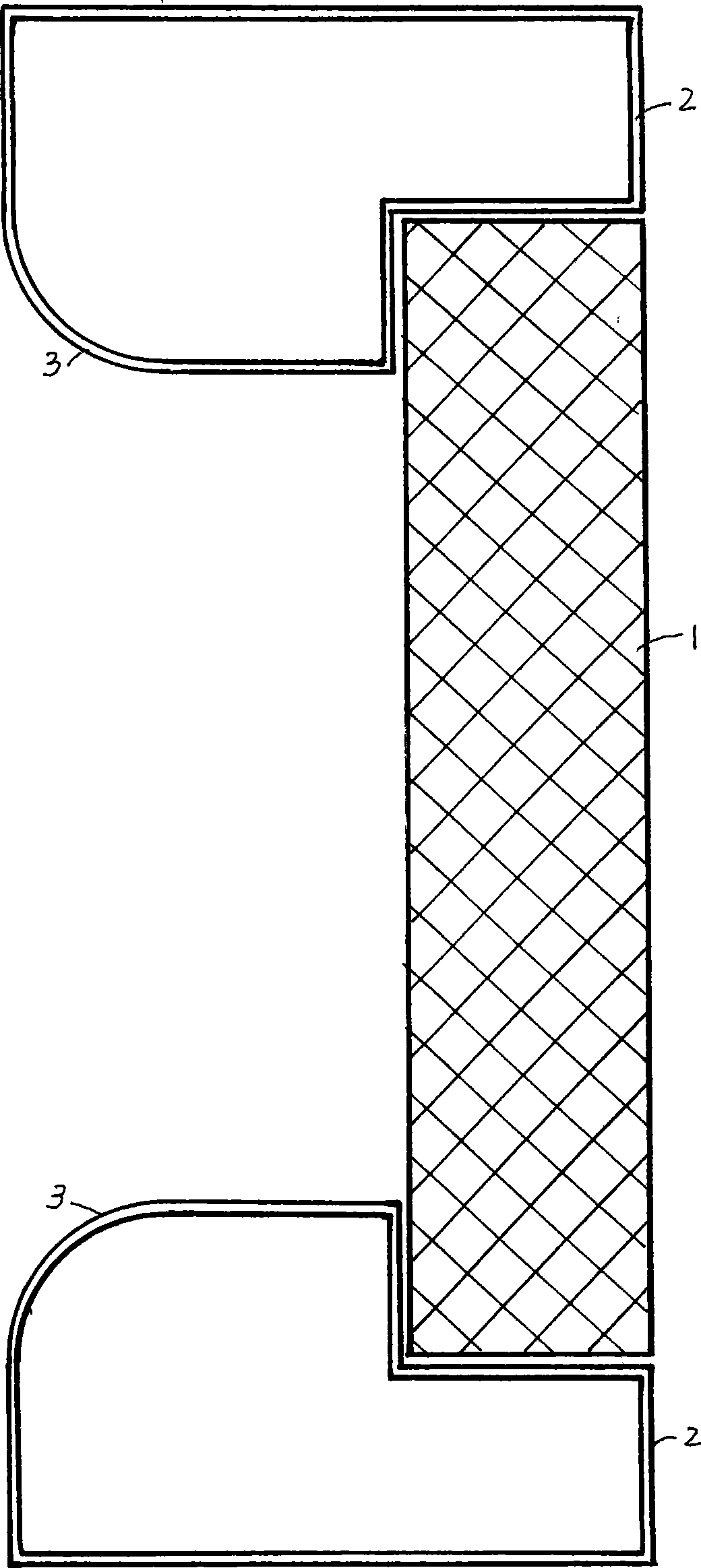 Doorframe element apparatus with arc shape instead of inner angle shape or external angle shape