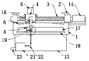 Buffer displacement mechanism of laser cutting machine