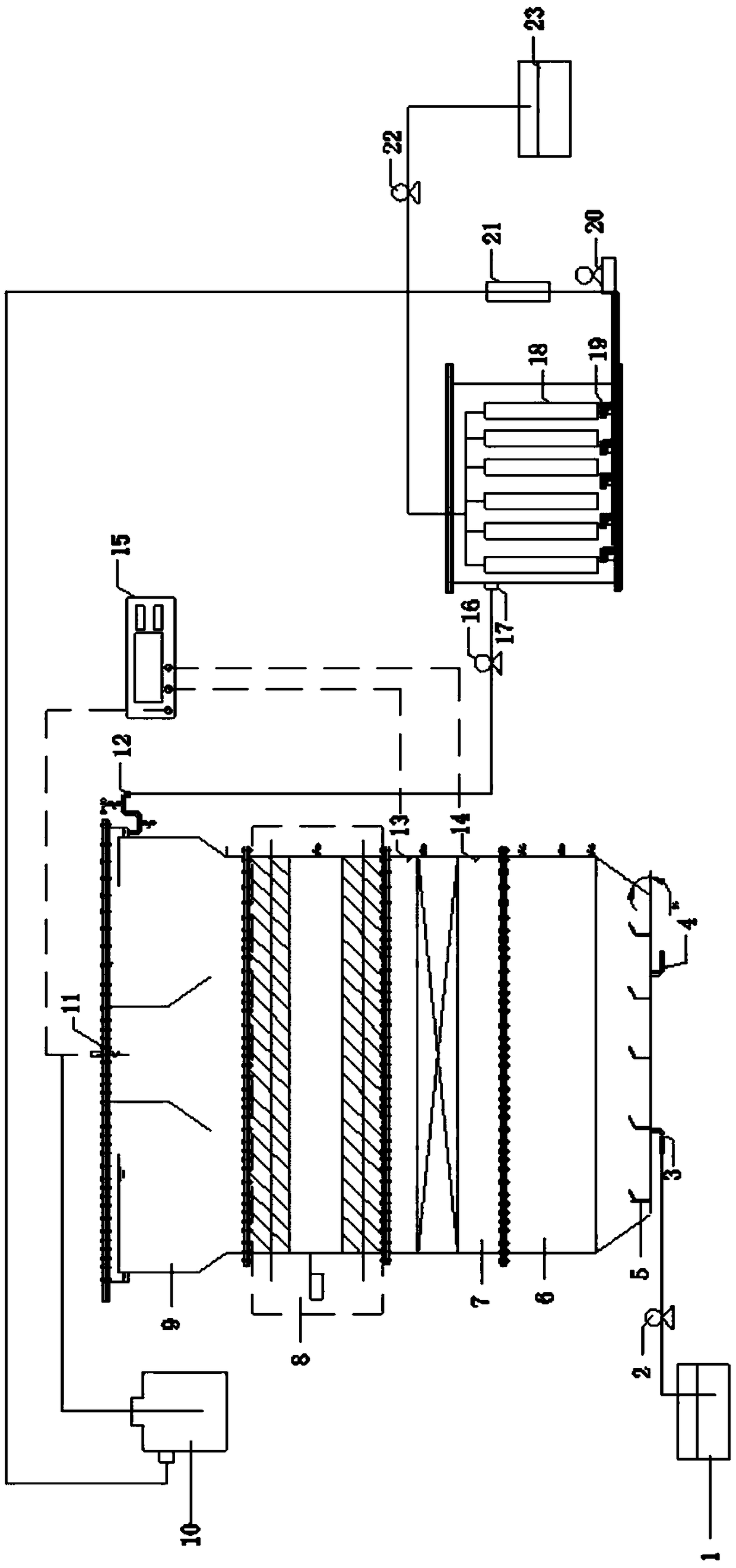 External immersed electrocatalysis anaerobic membrane bioreactor