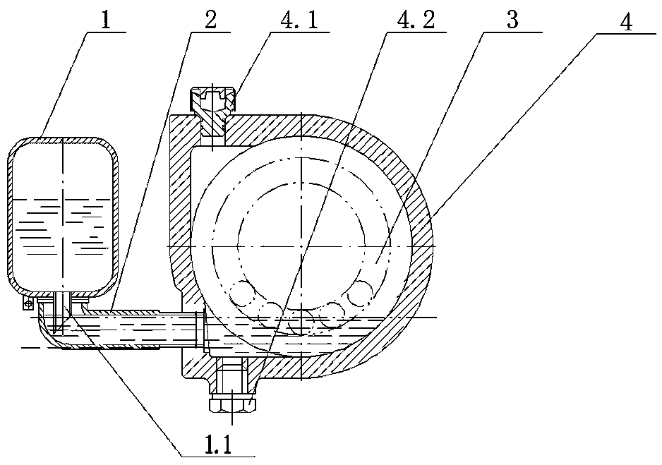 Fixed-point automatic oiling device of marine pump shaft seat