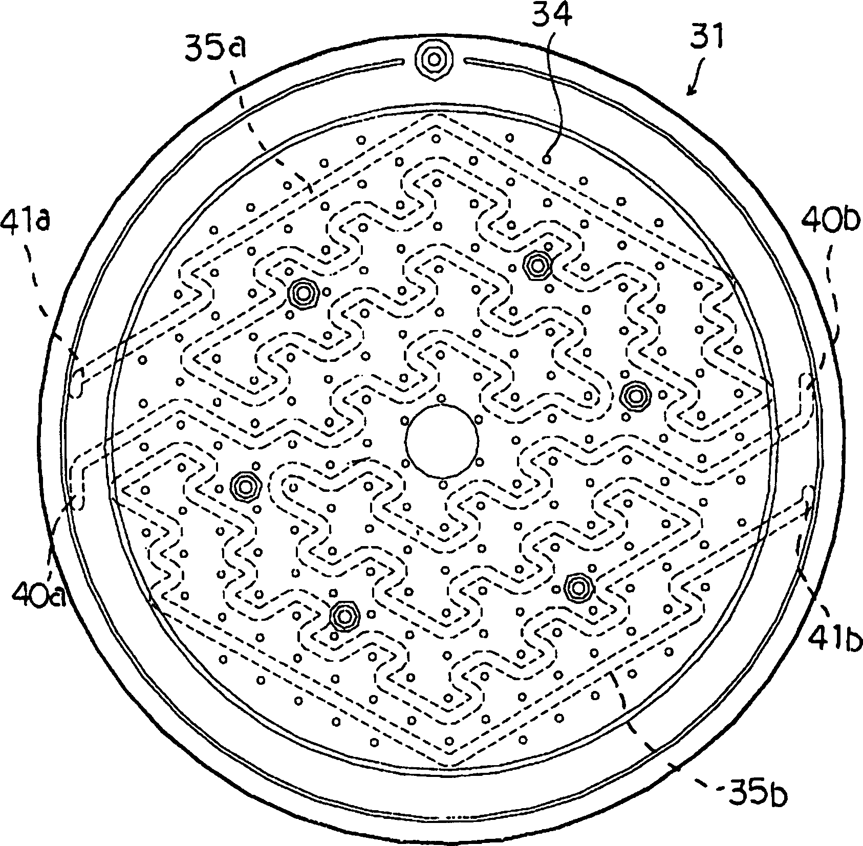 Upper electrode and plasma processing device