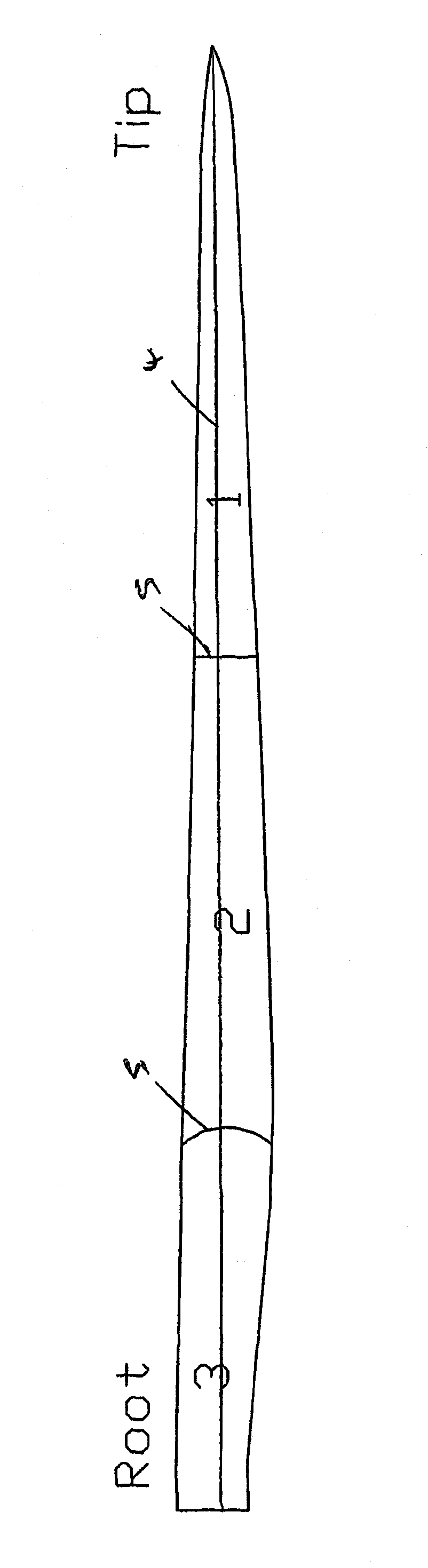 Blade for a turbine operating in water