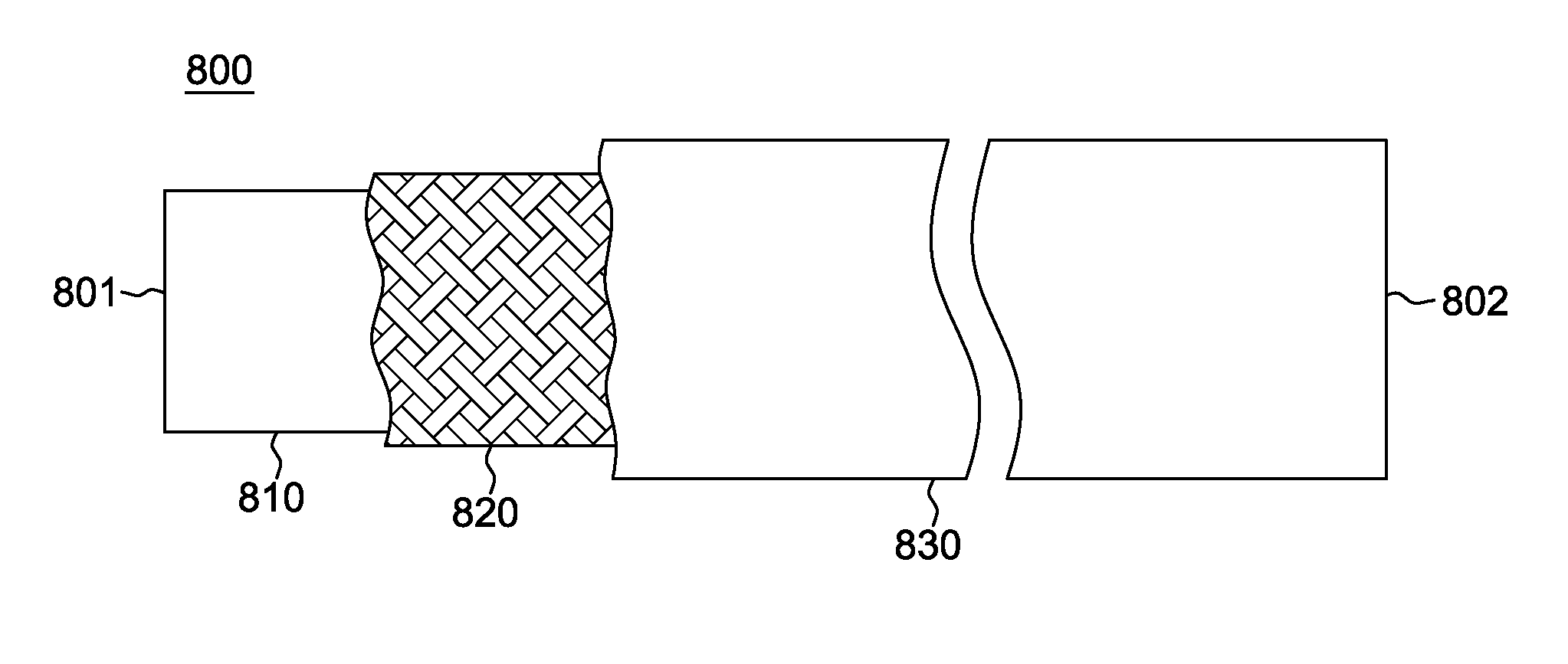 Formed hose with different fiber-reinforced regions