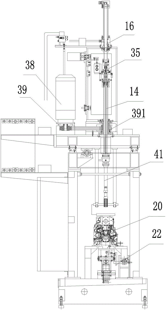 Dual-spindle type honing machine spindle reciprocating device