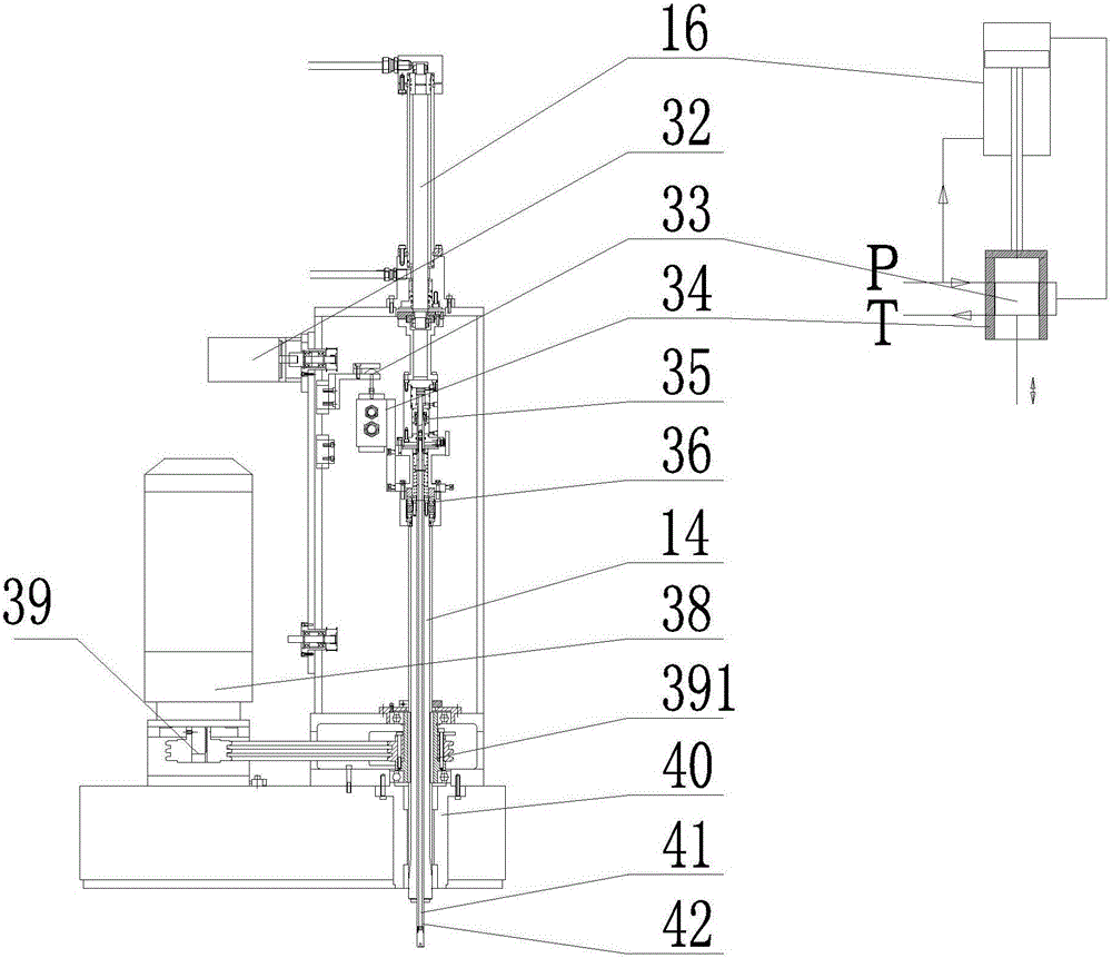Dual-spindle type honing machine spindle reciprocating device