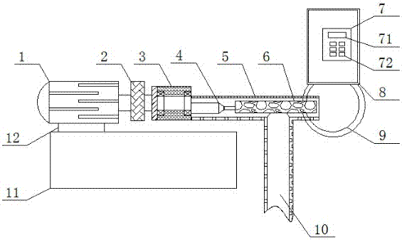 A kind of material sampling device for taking small samples