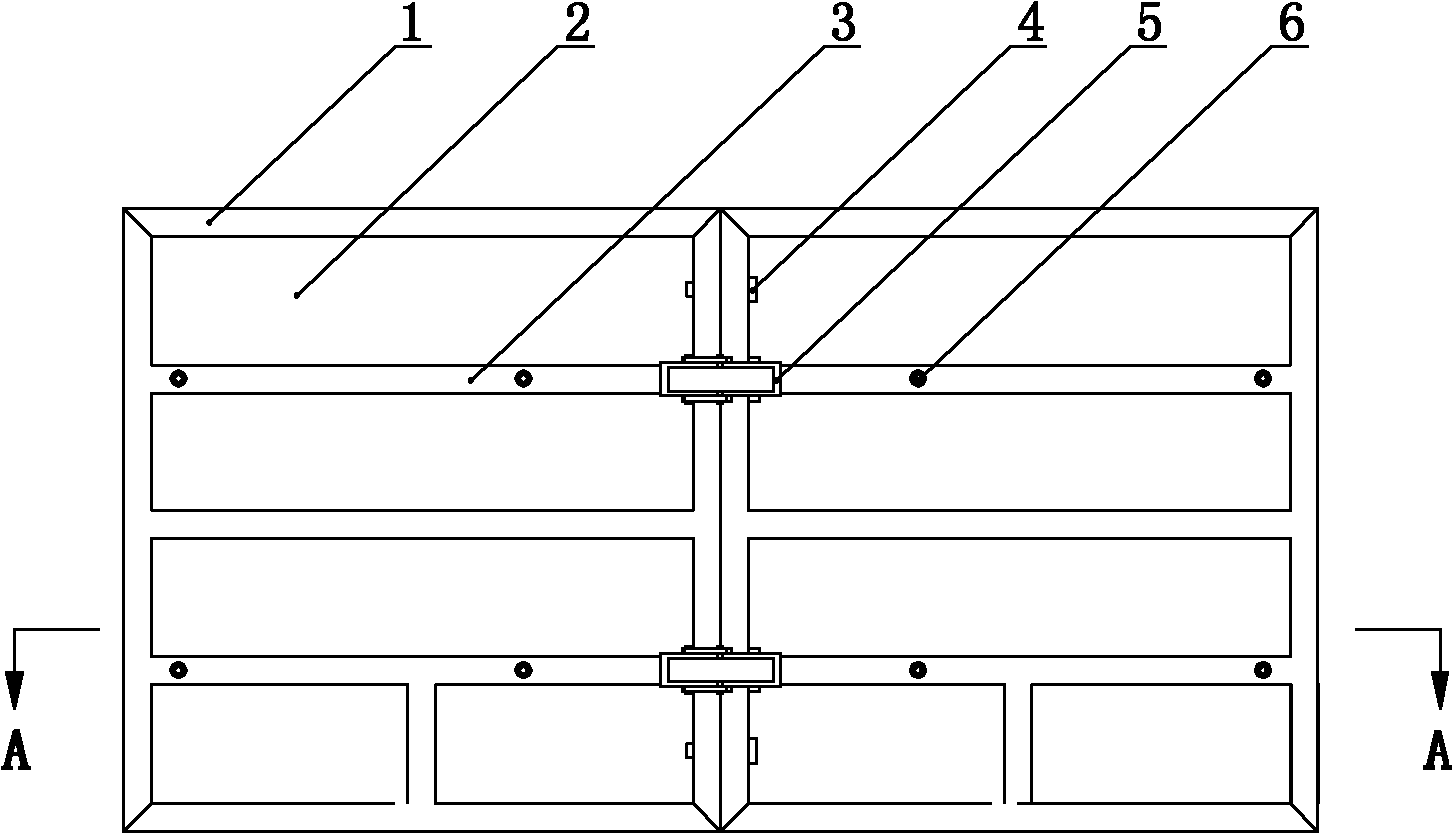 Steel frame template and assembly method thereof