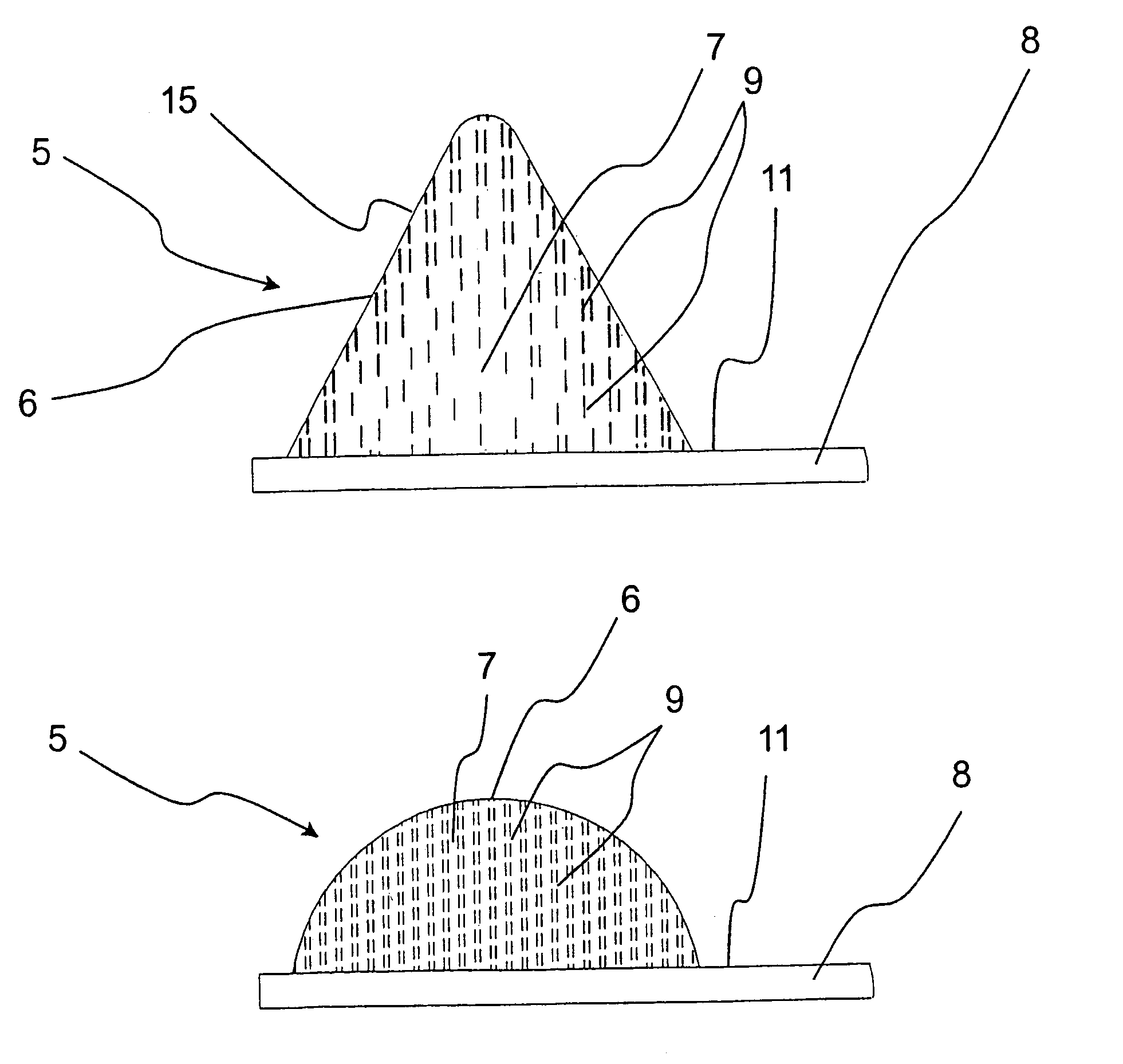 Element for electromagnetic shielding and method for manufacturing thereof