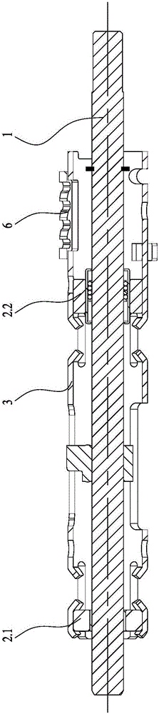 Gear selecting and shifting control mechanism of gear selecting and shifting device in automobile gearbox