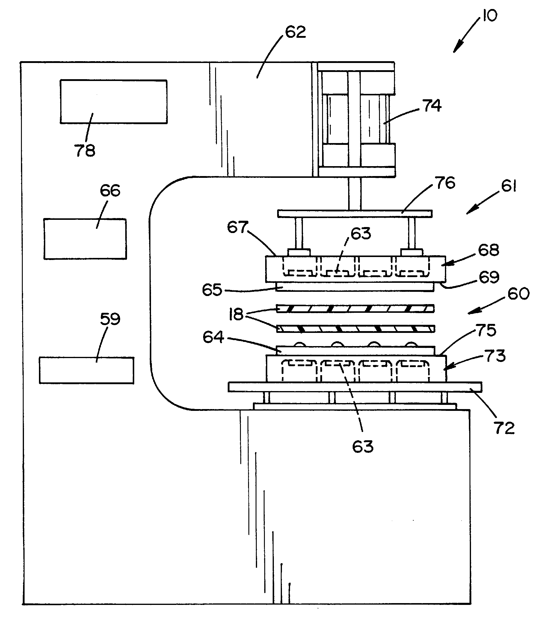 Method and apparatus for controlling the power output of a radio frequency sealing machine