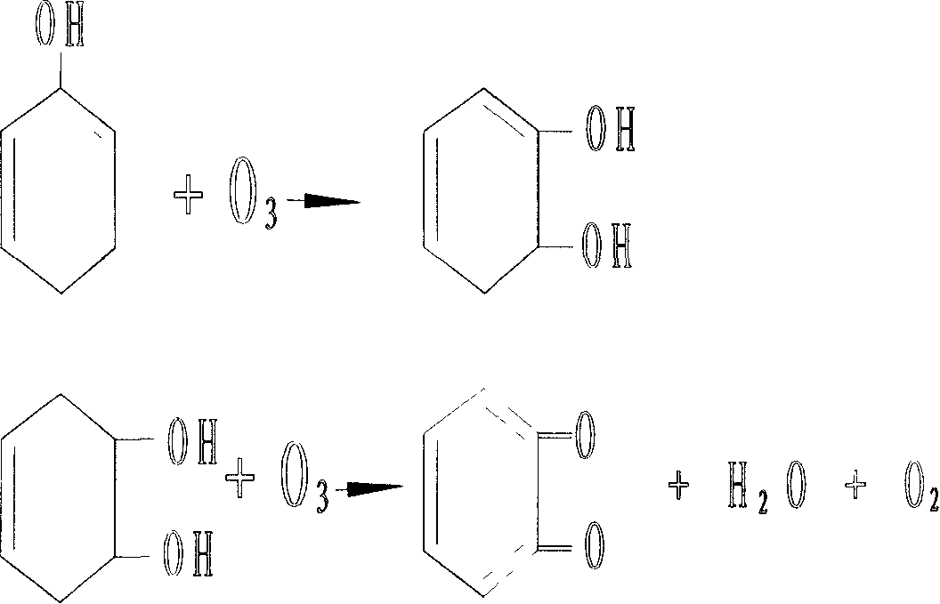 Process for treating coking waste water containing phenol and cyanogen by physical chemistry method and special device therefor