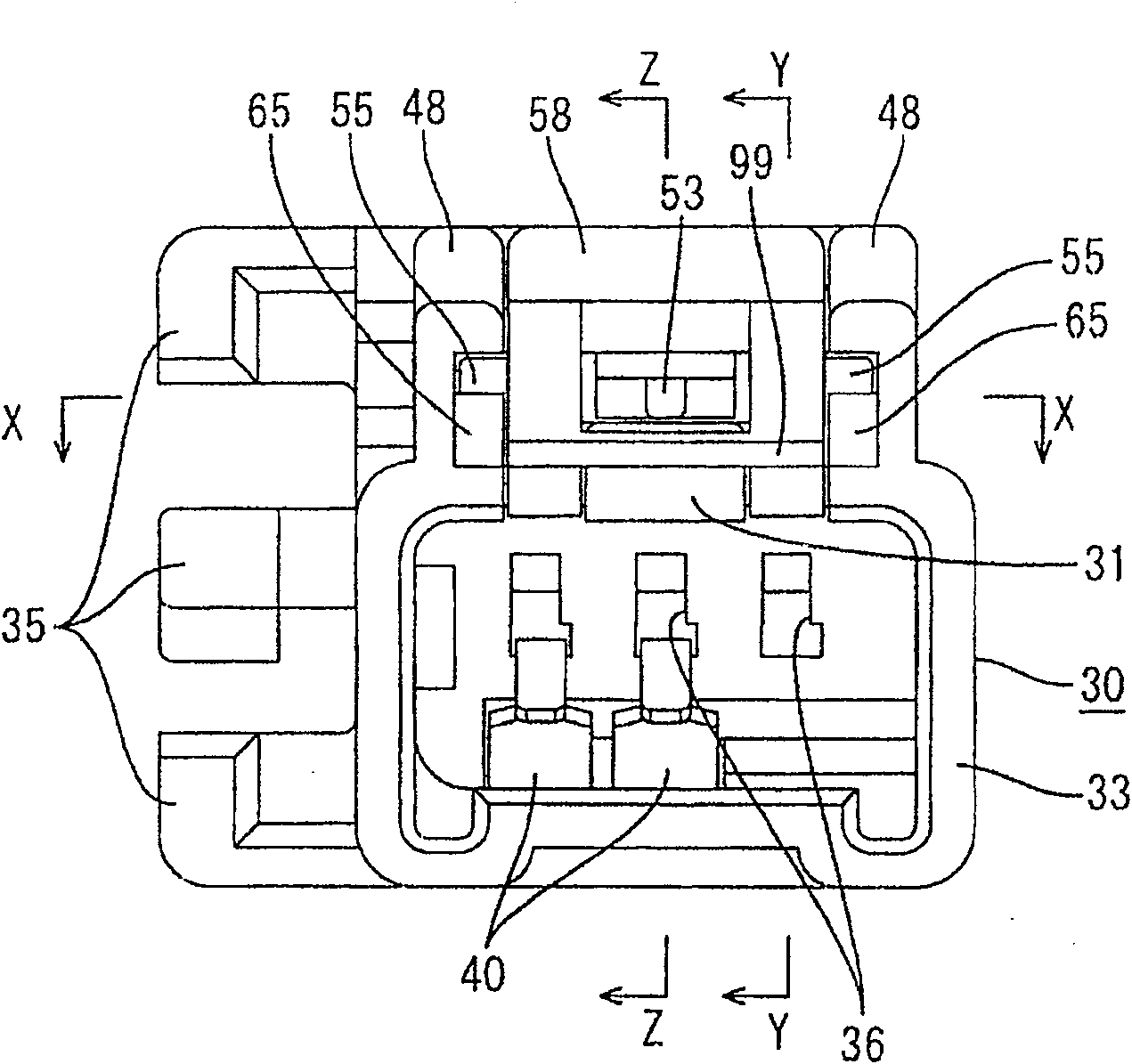 Connector and connector device