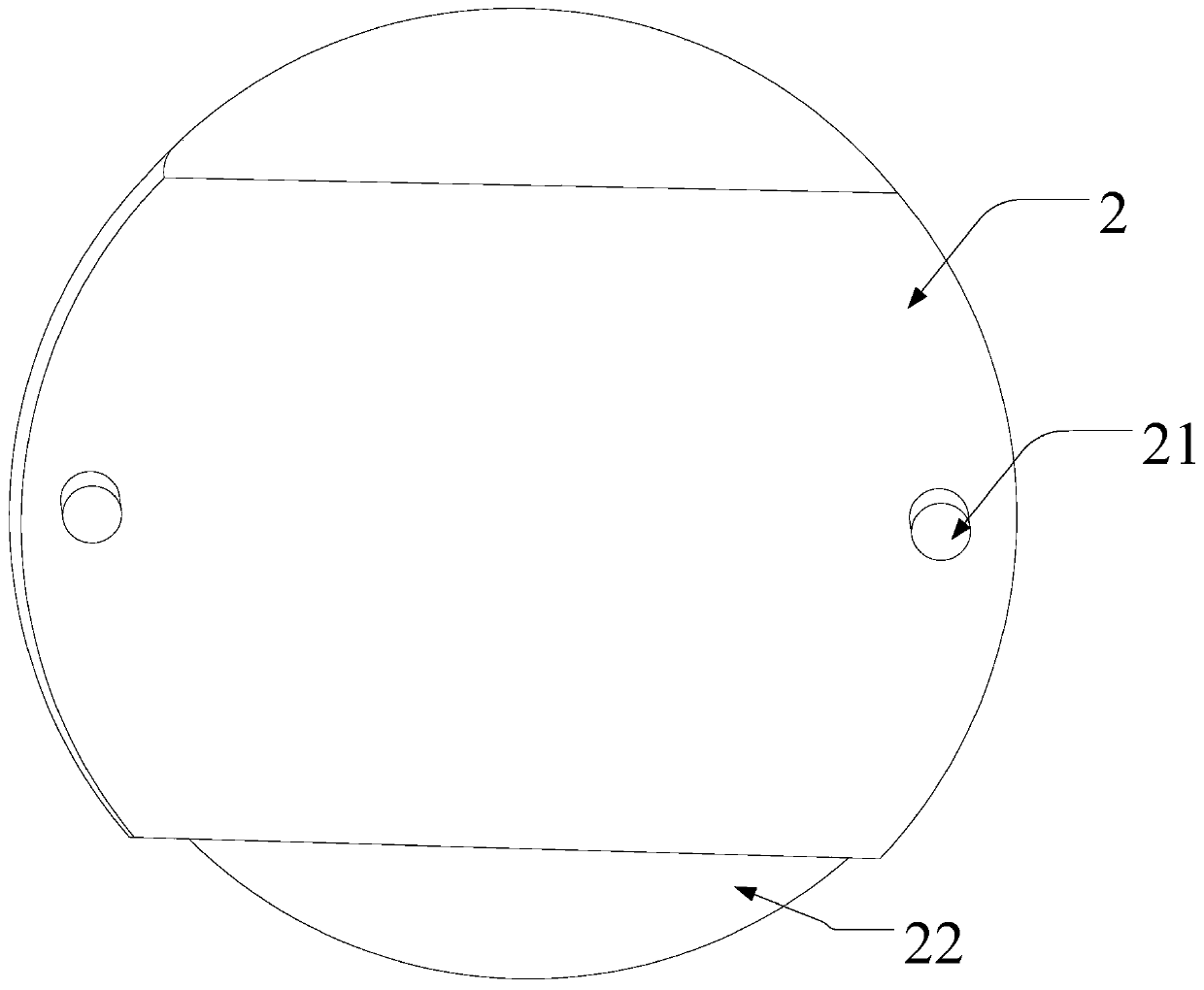 Device for implanting PP stones and method for implanting PP stones