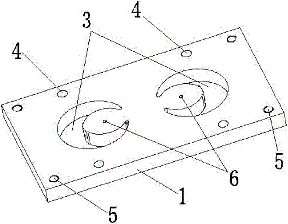 Subsurface type feeding mold cavity plate