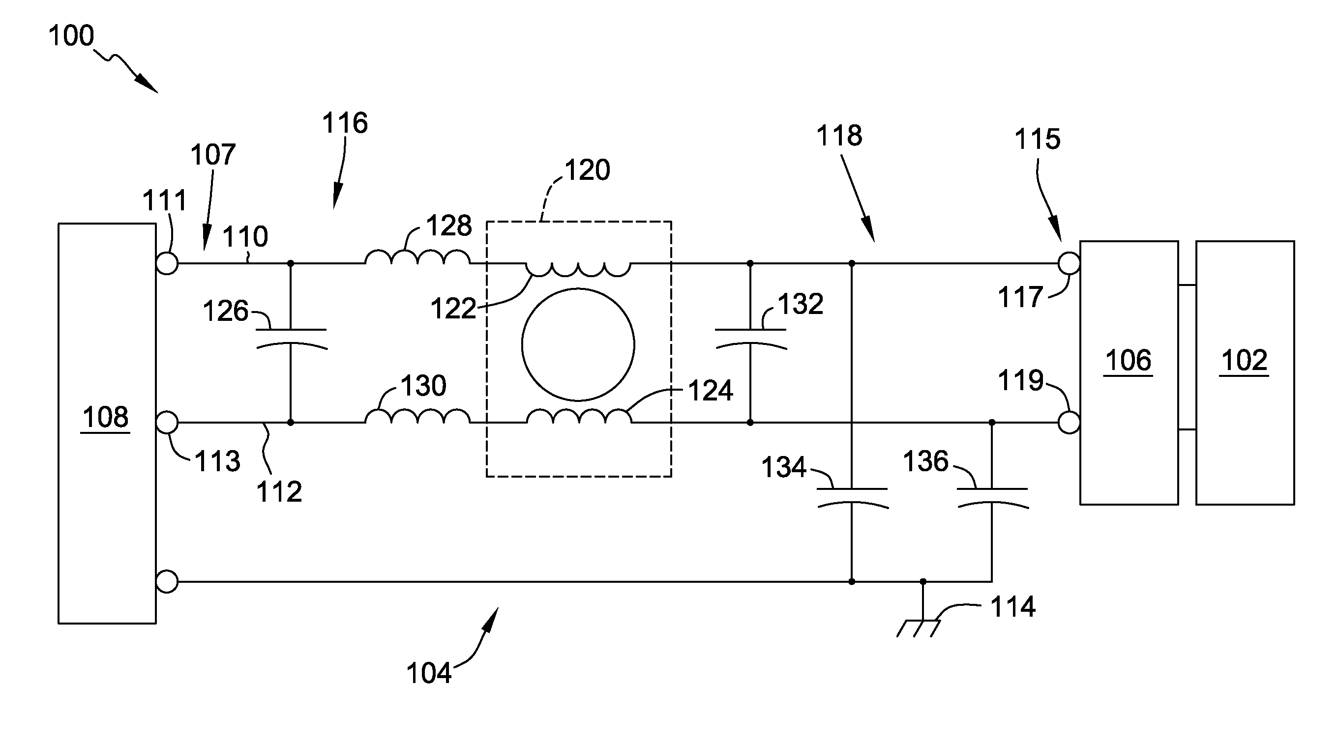 Methods and systems for reducing conducted electromagnetic interference