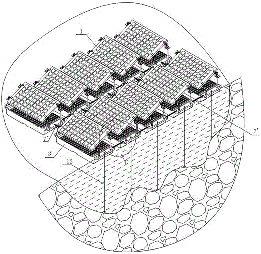 A modular floating photovoltaic array and its power station