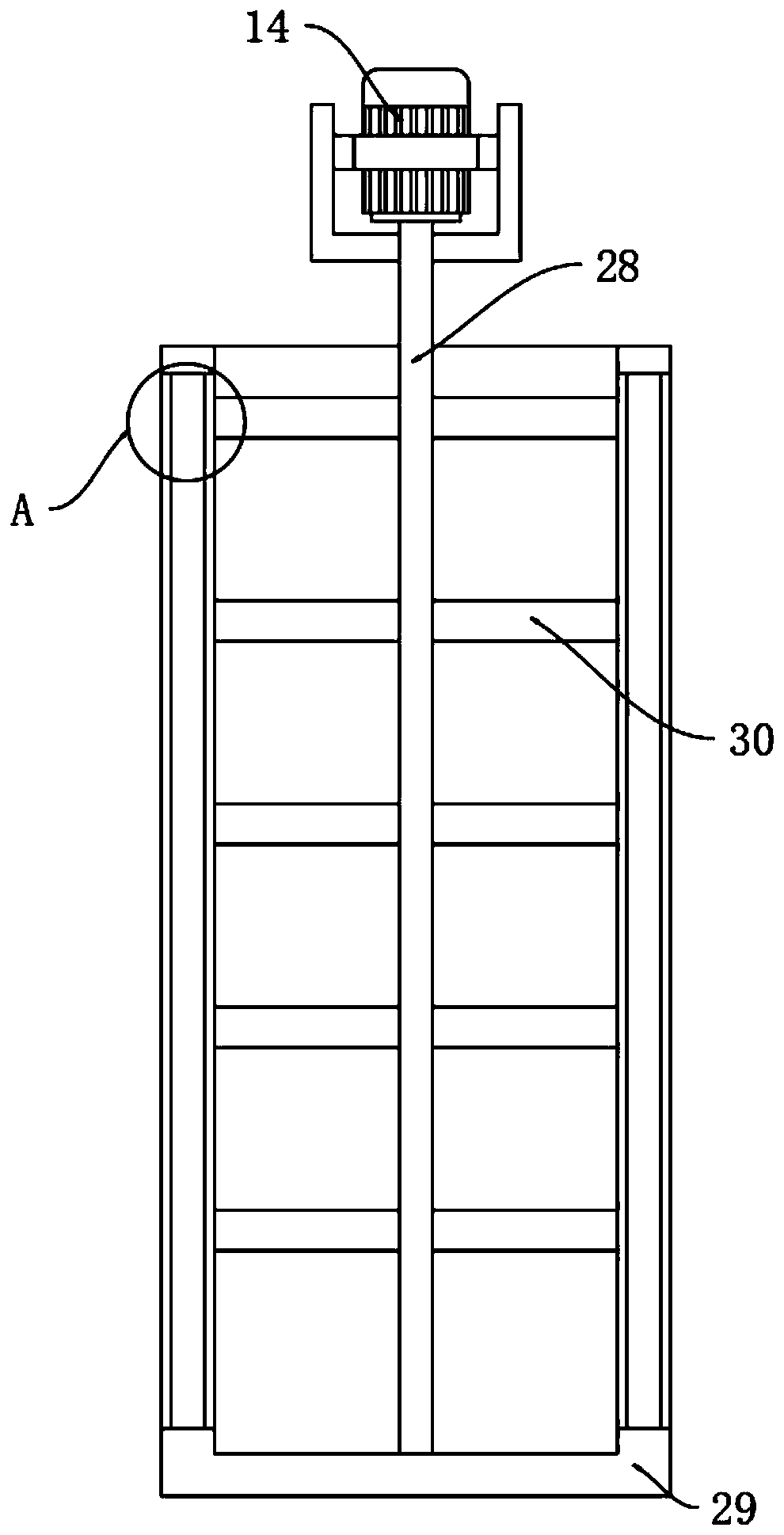 Household garbage penetrating fluid purification device