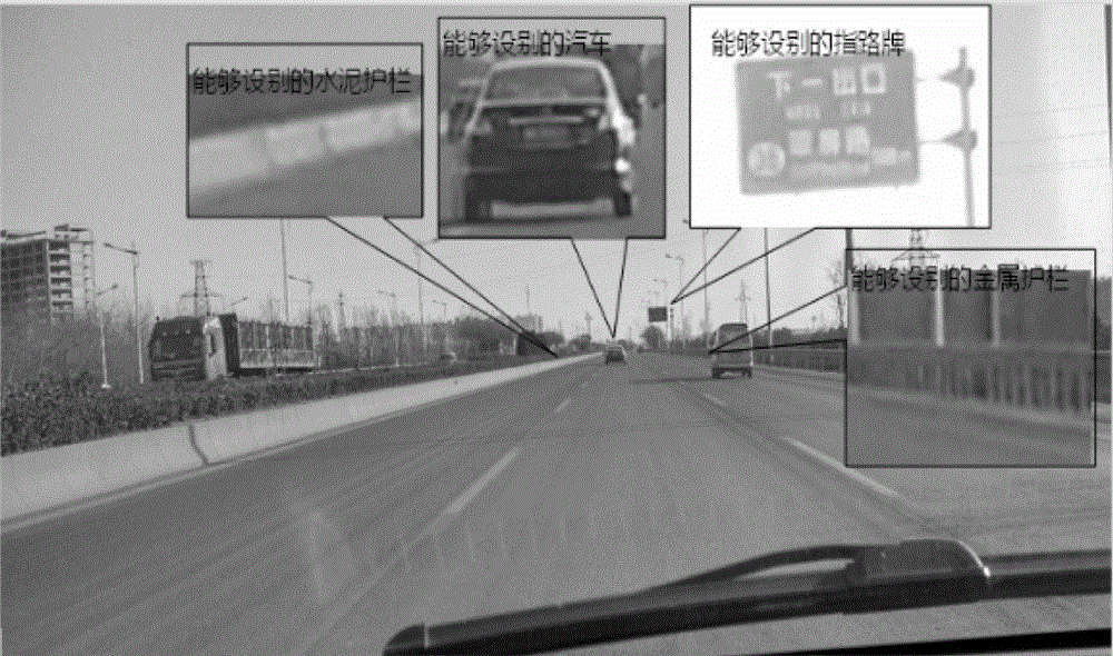 Haze-auto-adaptive expressway traveling speed early-warning device and method