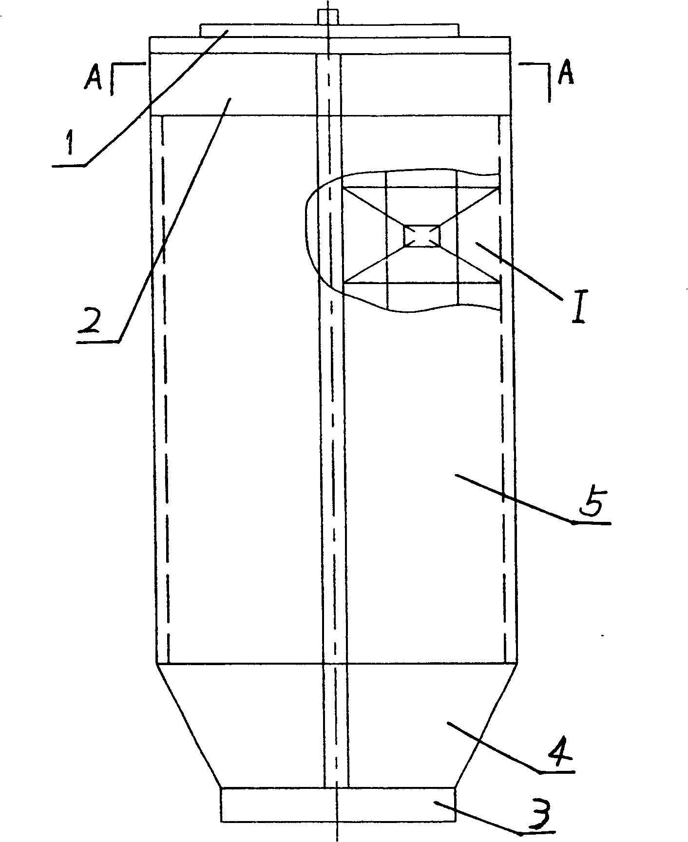 Method for producing centre tube of reactor