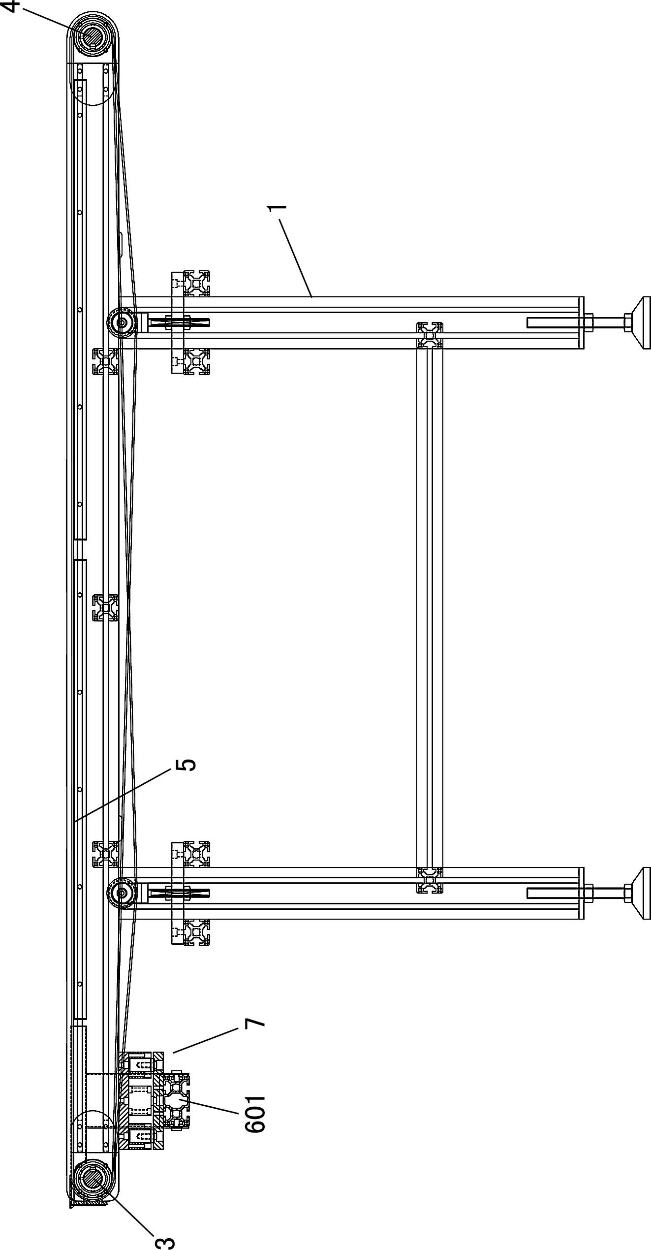 Receiving cup conveying belt of sheet forming machine