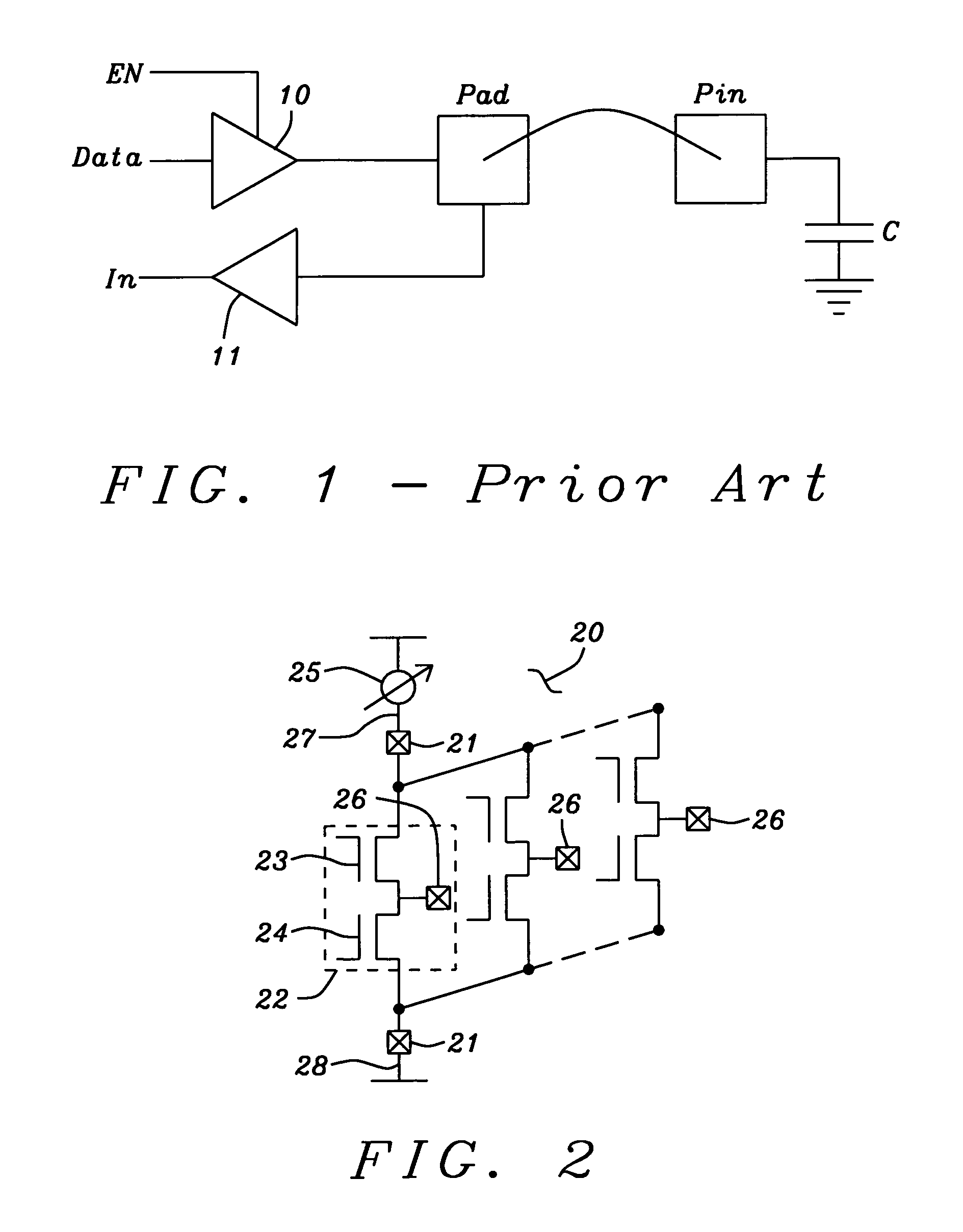 Supply current based testing of CMOS output stages